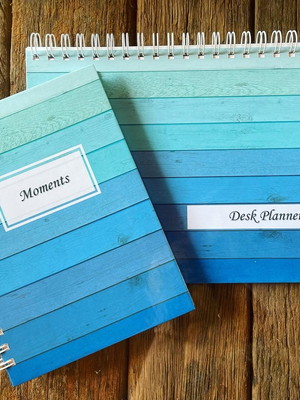 Desk planner + caderno - personalizado
