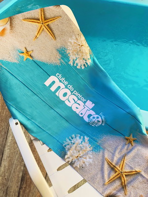 Toalha de praia personalizada - fundo do mar