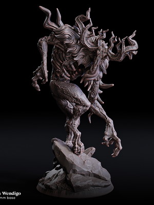 Miniatura de rpg - dustborn wendigo