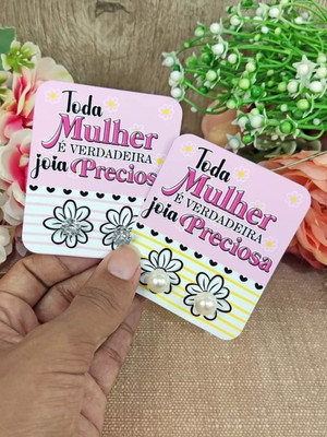 Tag com brinco dia das mulheres