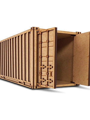 Miniatura container logística cenário maquete diorama brinde
