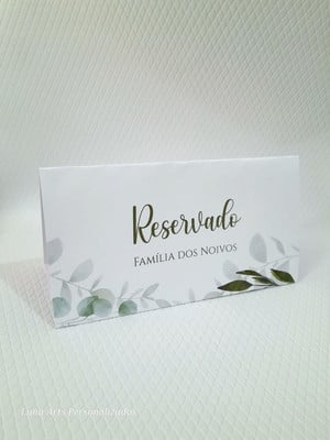 Placa reservado