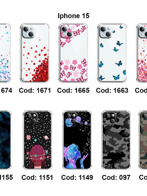 Capa capinha de celular compatível com iphone 15