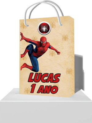 10 sacolinha personalizada homem aranha - sacolinha infantil