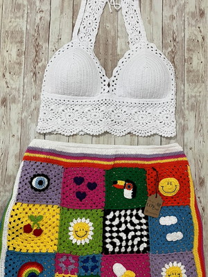 Conjunto de crochê