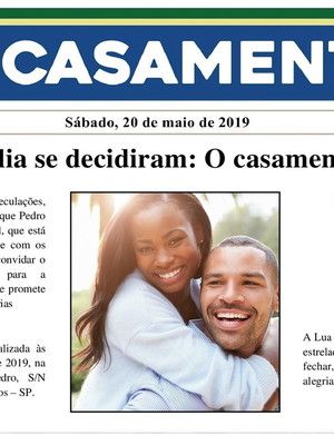 Convite de casamento jornal barato! + brinde
