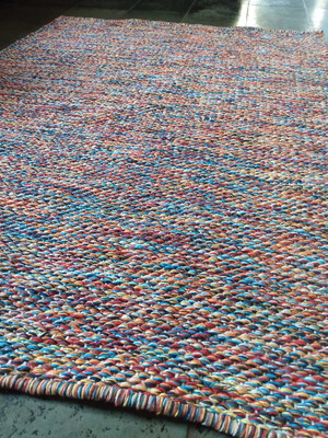 Tapete algodão colorido grosso 2,10 x 3,00