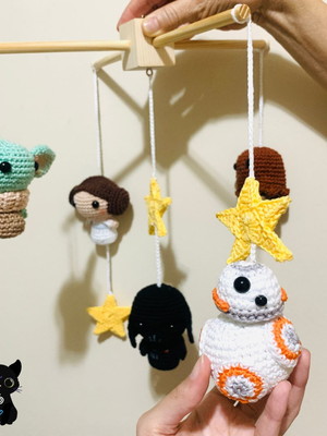 Móbile star wars amigurumi