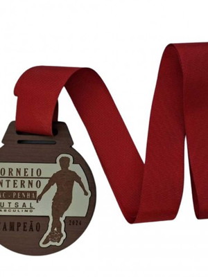 Kit - 30 medalhas em mdf texturizado