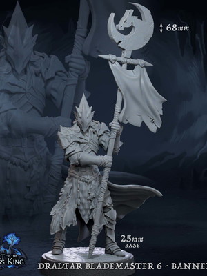 Miniatura de rpg - dralfar blademaster 6