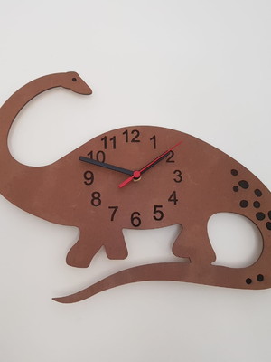 Relógio em mdf dinossauro