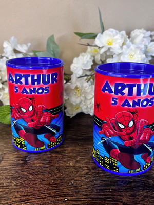 Cofrinho personalizado homem aranha