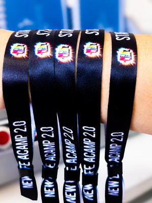 100 pulseira de tecido personalizada para eventos