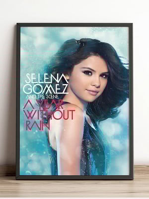 Quadro selena gomez a year without rain c/ moldura