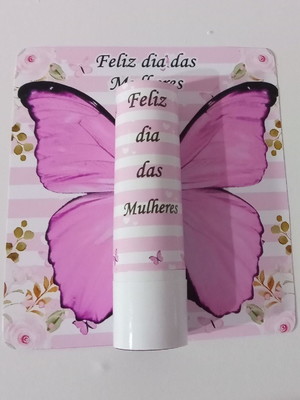 Manteiga de cacau na card -dia da mulher -protetor labial