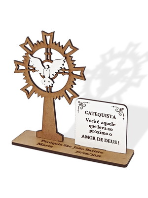 Lembrancinha catequista personalizada espírito santo