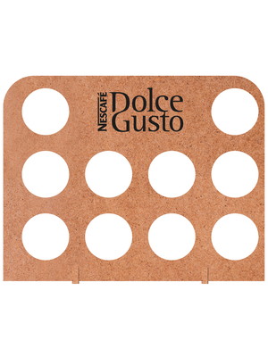 Suporte 10 cápsulas compatível com dolce gusto em mdf