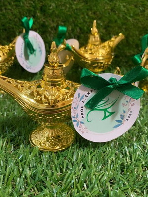 Mini lâmpada com tag personalizadas