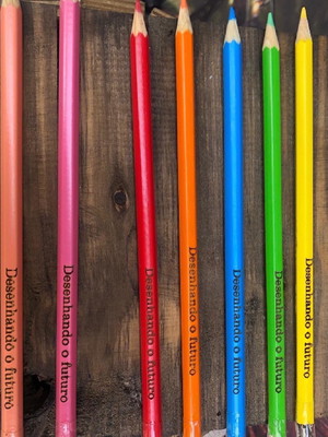 Lápis semente de colorir personalizado