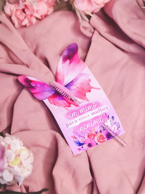 Card com escovinha - mimos para cliente dia da mulher