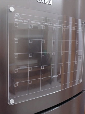 Kit de quadros de planejamento magnético mensal e semanal