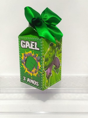 Hulk kit 10 caixa milk personalizadas
