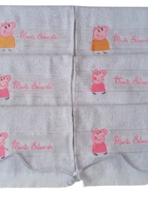 Toalha social escolar com elástico c/6 unid. personalizada