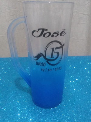 Caneca chopp slim cristal degrade
