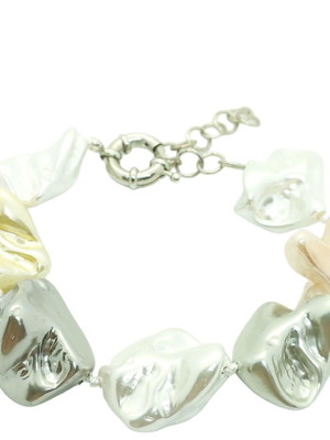 Pulseira pérola água doce reconstuida