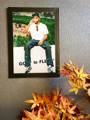 Poster frank ocean, quadro com moldura 33x24cm