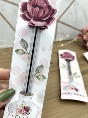 Card + caneta bic dia das mulheres