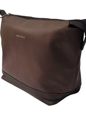 Necessaire couro 145-r personalizada raffai couros - marrom