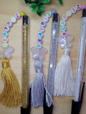 Caneta decorada