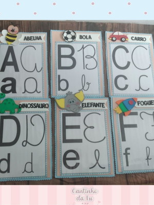 Cartazes do alfabeto