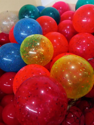 Kit 30 bolas confete 40cm