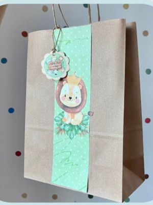 Sacolinha kraft personalizada r$4,90un