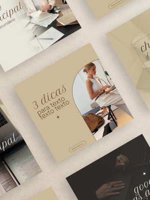 Pack editável canva minimalista - 90 artes