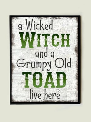 Quadro frase wicked witch