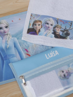 Kit higiene e jogo americano personalizado infantil