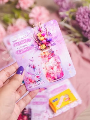 Card com florzinha