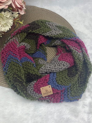 Gola tricô chevron