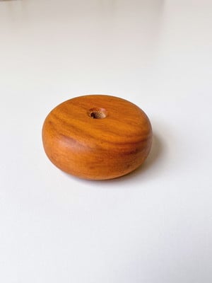 Kit 5 peças roda madeira nobre para colar de mesa