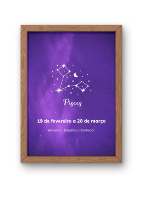 Arte digital signos peixes constelação