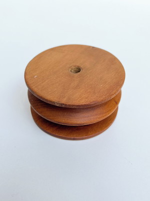 Kit 2 peças entremeio madeira nobre para colar de mesa