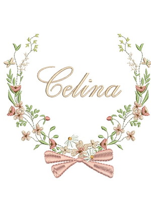Matriz de bordado - celina (fazemos qualquer nome)tam: 13x18