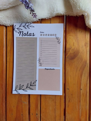 Bloco de notas - terroso