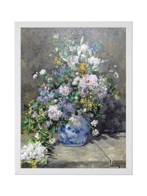Quadro renoir, spring bouquet, tela canvas 45x60cm luxo