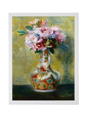 Quadro renoir, bouquet in a vase, tela canvas 45x60cm luxo