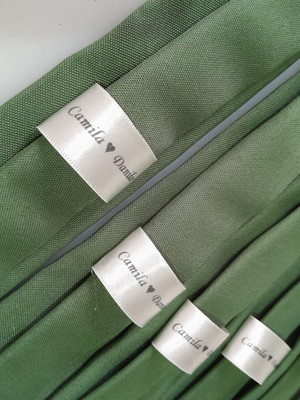 Kit 6 gravatas verde oliva