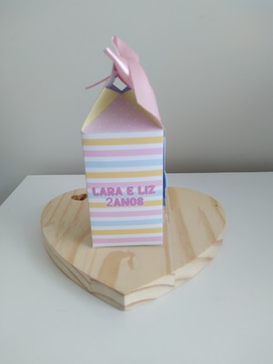 Caixa milk personalizada mônica